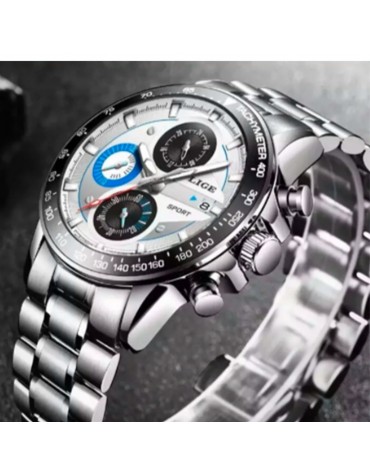 Reloj Análogo de Cuarzo LIGE Elegante Para Hombre