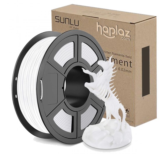 Filamento PLA Premium 1.75mm 1kg/ Rollo Impresión 3D Blanco