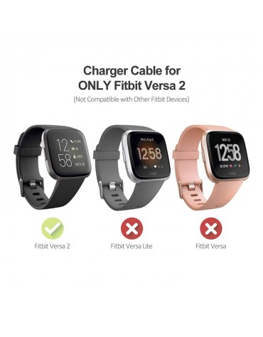Cargador De Base Compatible Con Watch Fitbit Versa 2 Premium