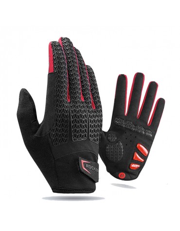 Guantes Rockbros Ciclismo Moto Térmico Táctil Relleno Gel S169