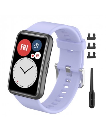 Correas Para Huawei Watch Fit Manilla de Hebilla Plateada | haplaz.com