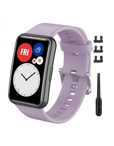 Correas Para Huawei Watch Fit Manilla de Hebilla Plateada | haplaz.com