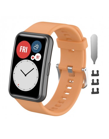 Correas Para Huawei Watch Fit Manilla de Hebilla Plateada | haplaz.com