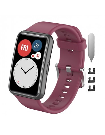 Correas Para Huawei Watch Fit Manilla de Hebilla Plateada | haplaz.com