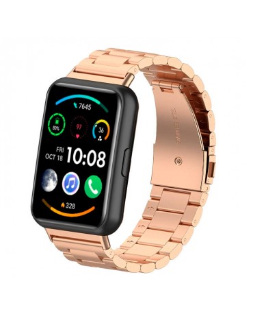 Correa Metálica Para Huawei Watch Fit 2 Pulso Acero Inoxidable | haplaz.com