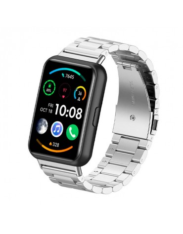 Correa Metálica Para Huawei Watch Fit 2 Pulso Acero Inoxidable | haplaz.com
