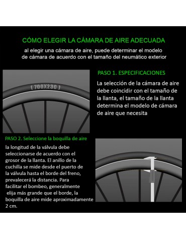 Neumático Bicicleta Rockbros 700 x 25c-35c 48mm Presta Schrader | haplaz.com