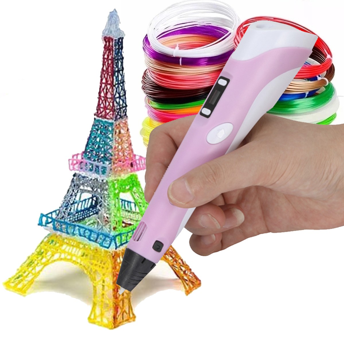 Plantillas de lápiz 3D (40 patrones), lápices 3D para niños, juego de  inicio, accesorios 3D, filamentos, filamento PLA de 1,75 mm, 10 colores, 5  m, para lápiz de impresora 3D : : Hogar y cocina