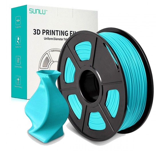 Filamento PLA Premium 1.75mm Impresión 3D Cyan