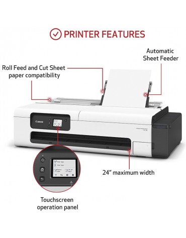 Plotter Canon Imageprograf TC-20 + Juego De Tintas Adicionales