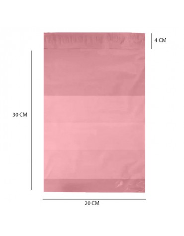 Bolsas de Seguridad Para Mensajería Rosa x 100 Und - Con Portaguía | haplaz.com