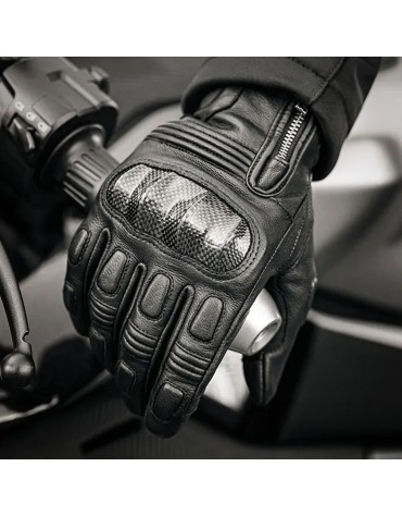 Guantes De Cuero Rockbros Para Racing Moto