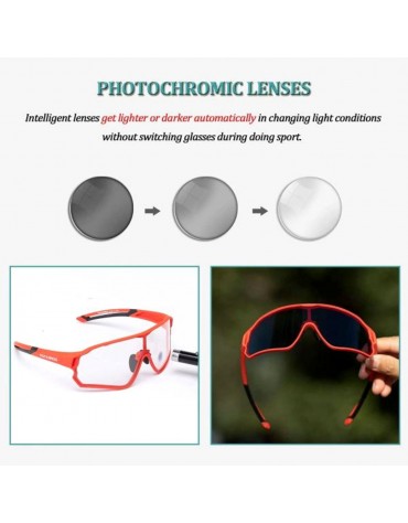 Gafas Lentes Fotocromáticos Rockbros UV400 Ciclismo