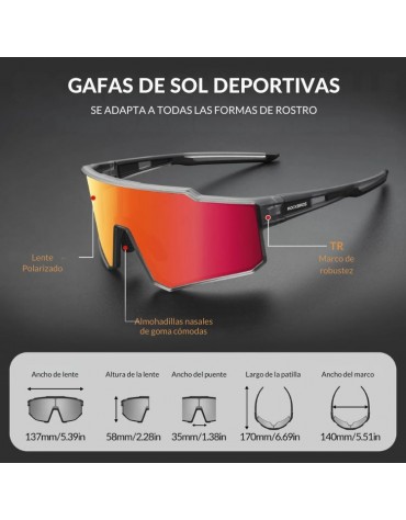 Gafas Polarizadas Rockbros Protección Solar UV400