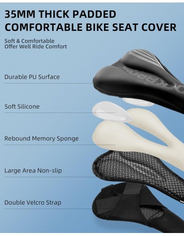 Funda Para Sillín Bicicleta Rockbros Forro Acolchado