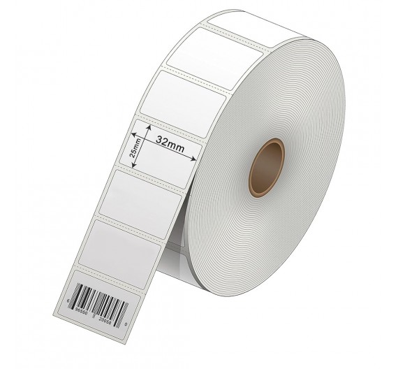 Rollo Etiquetas Térmicas Adhesivas 32X25mm Térmica Directa Rollo Etiquetas Térmicas Adhesivas 32X25mm Térmica Directa