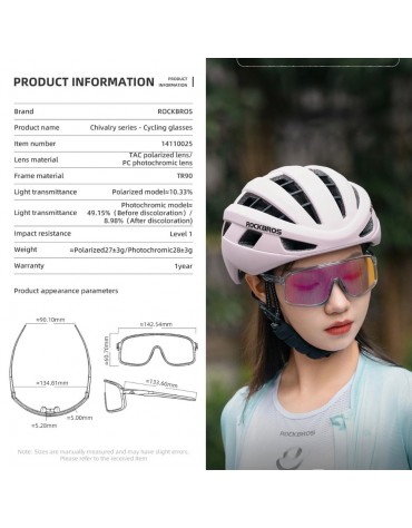 Gafas Rockbros Lentes Fotocromáticos Hd Ciclismo Uv400