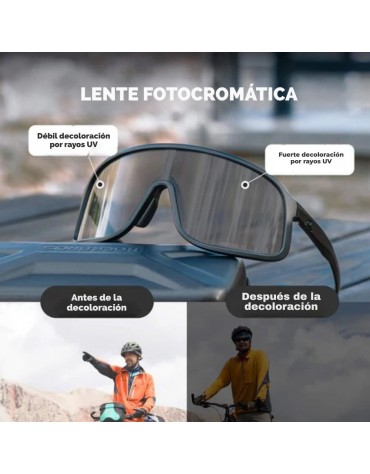 Gafas Fotocromáticos Hd Ciclismo Rockbros Uv400 Running Tenis