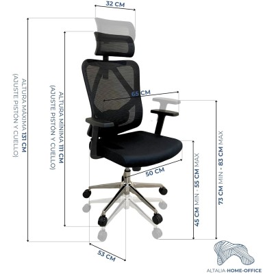 Silla Ergonómica Oficina Ajustable Ejecutiva | haplaz.com
